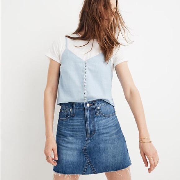 Madewell Dresses & Skirts - Madewell Rigid A-Line Mini Skirt -Lakeline Wash 28